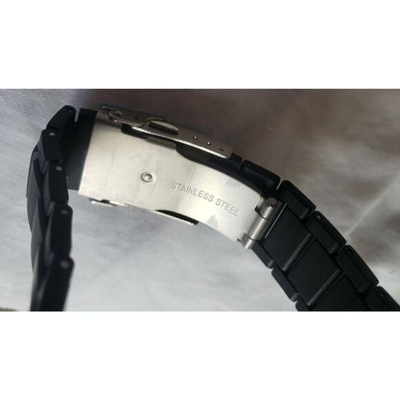 SKMEI Men's Dual Time Alarm Chrono Black Strap Watch 1016New With Tag - Picture 11 of 12